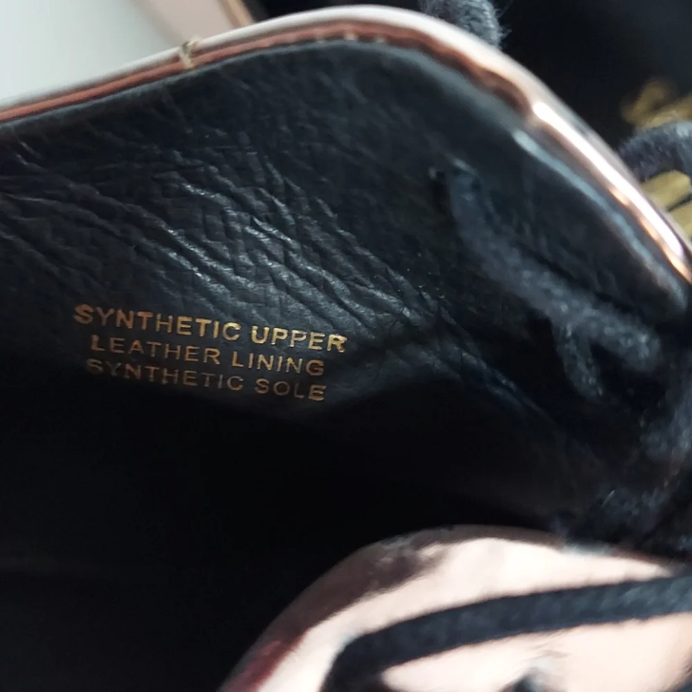 Shelly's London rose gold metallic platform loafer